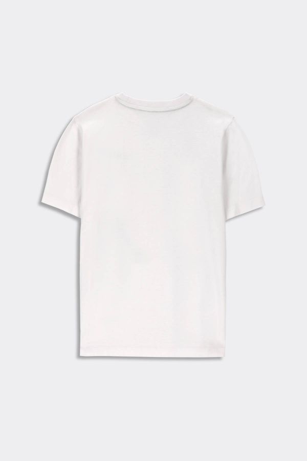 T-shirt z krótkim rękawem chłopięcy basic z grafiką  2214752