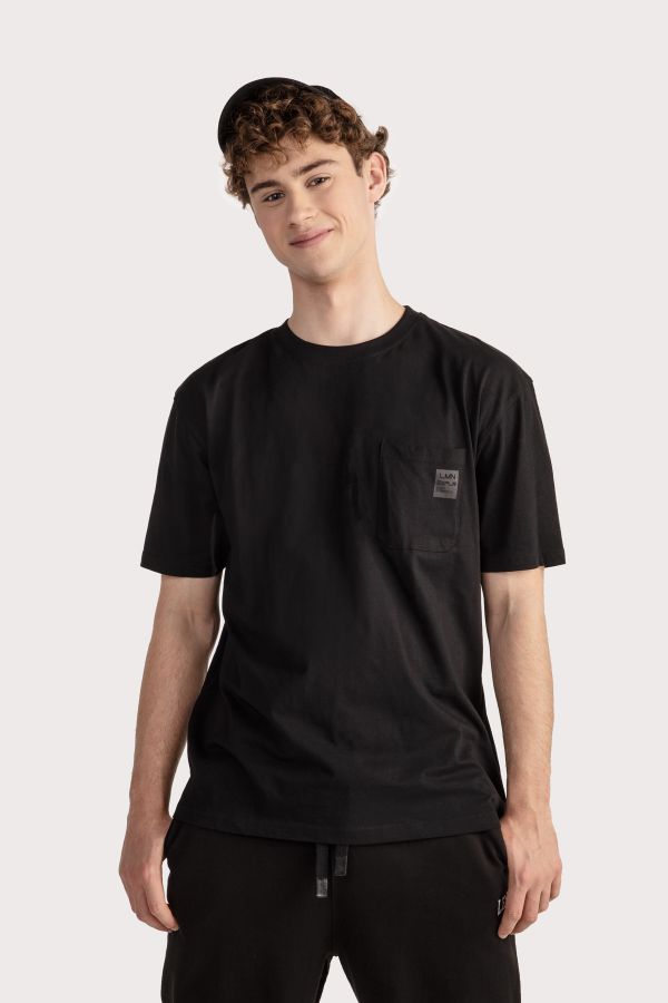 T-shirt z krótkim rękawem młodzieżowy oversize z kieszenią 2215291