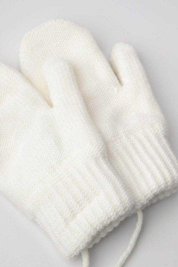 Rękawiczki dziewczęce dwupalczaste swetrowe 2227246