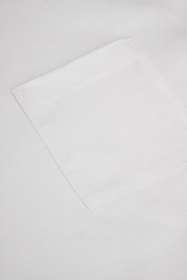 T-shirt z krótkim rękawem biały z kieszonką 2219368
