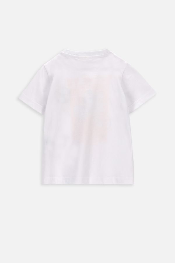T-shirt z krótkim rękawem biały z nadrukiem, licencja MICKEY MOUSE 2220894