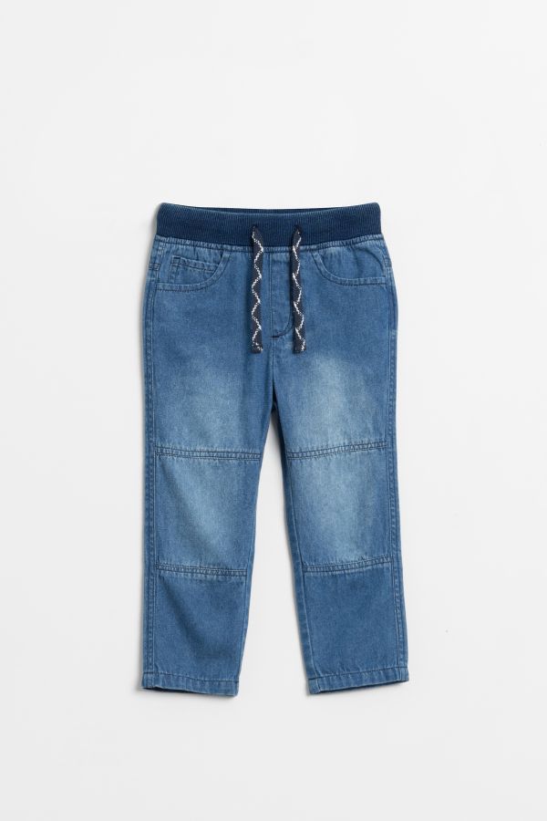 Spodnie jeansowe długie w kolorze niebieskim 2148104