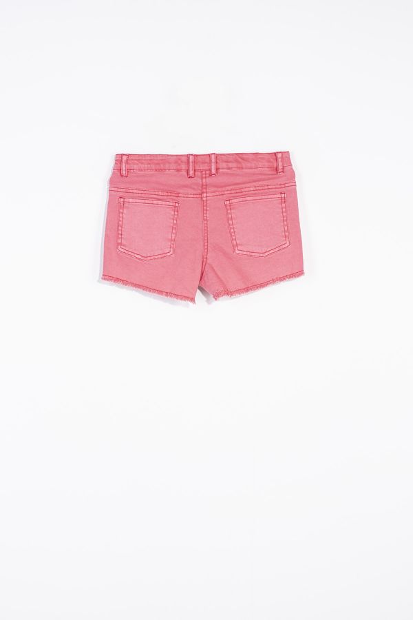 Krótkie spodenki jeansowe w kolorze różowym 2148253