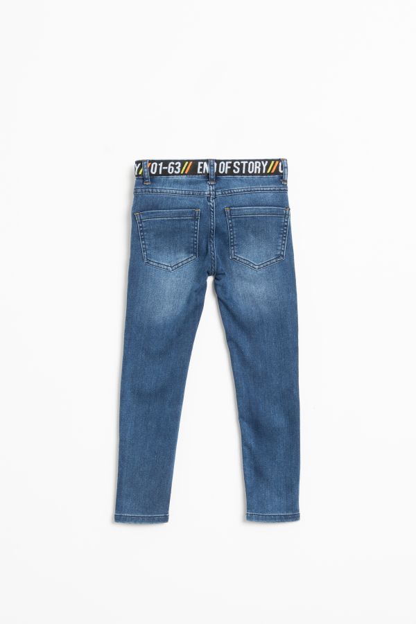 Spodnie jeansowe z gumą w pasie 2148672