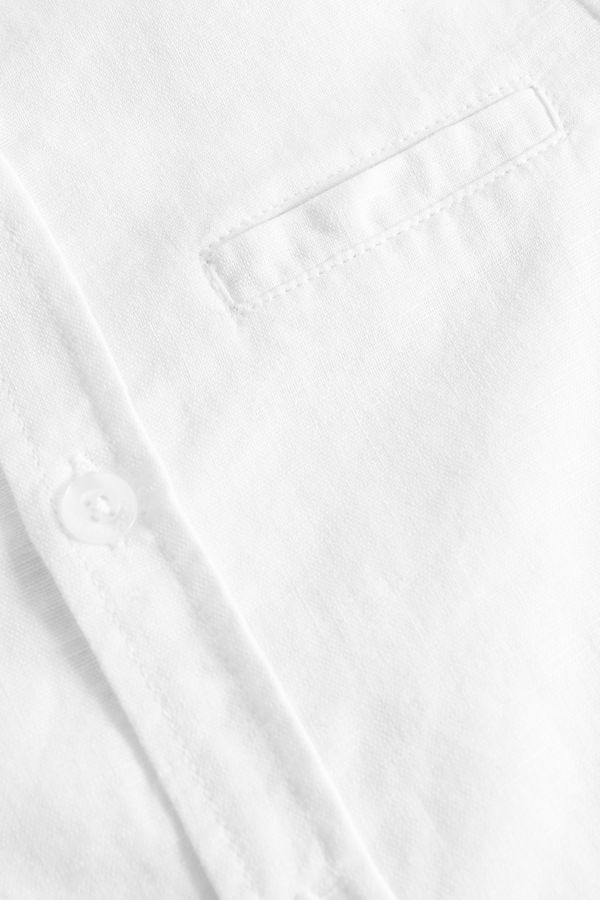 Koszula z krótkim rękawem ze stójką w kolorze białym 2150477