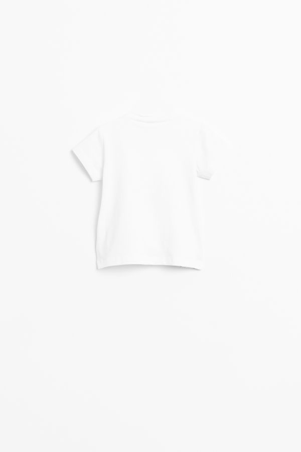 T-shirt z krótkim rękawem w kolorze białym z nadrukiem 2151463