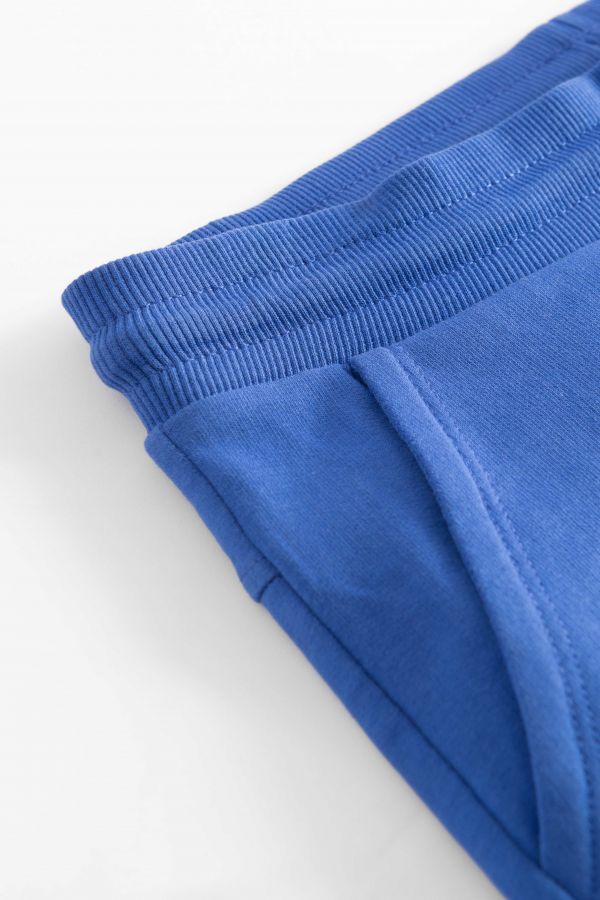 Krótkie spodenki niebieskie z bawełnianej dresówki 2155958