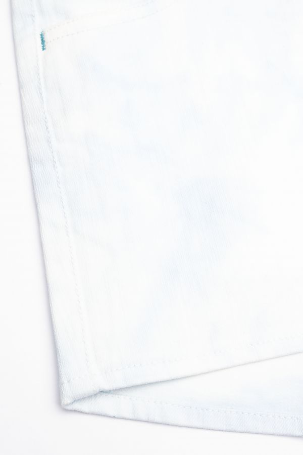 Krótkie spodenki z miękkiego jeansu z efektem tie dye 2156757
