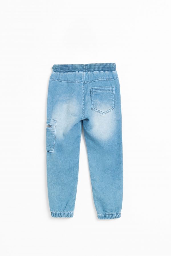 Spodnie jeansowe niebieskie JOGGER o fasonie REGULAR 2156826