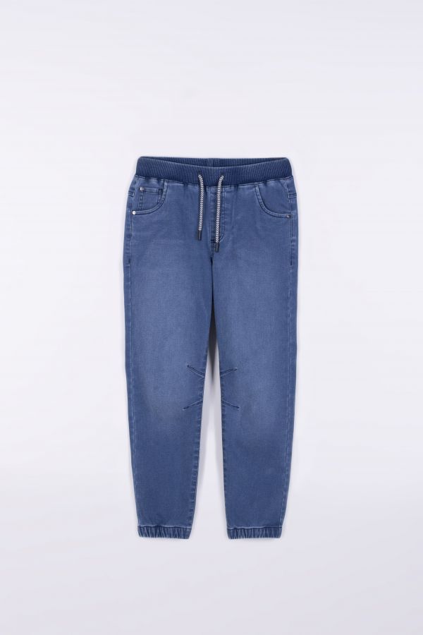 Spodnie jeansowe w kolorze niebieskim ze ściągaczami JOGGER