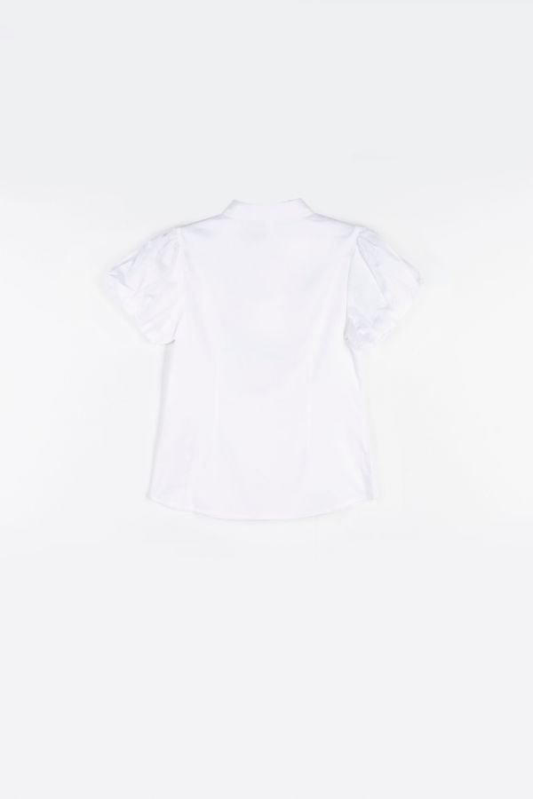 Bluzka z krótkim rękawem w kolorze białym z bufiastym rękawem 2158071