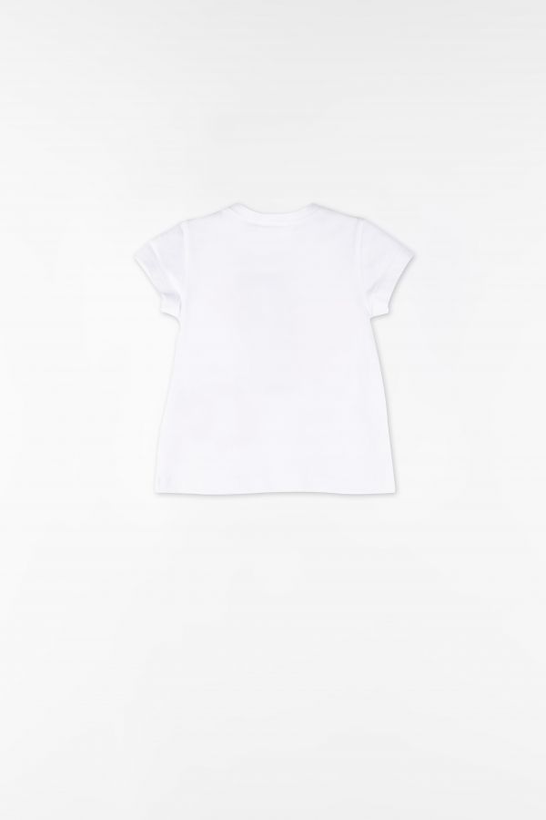 T-shirt z krótkim rękawem biały z kolorowym nadrukiem 2158977
