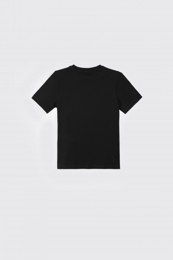 T-shirt z krótkim rękawem czarny gładki 2167998