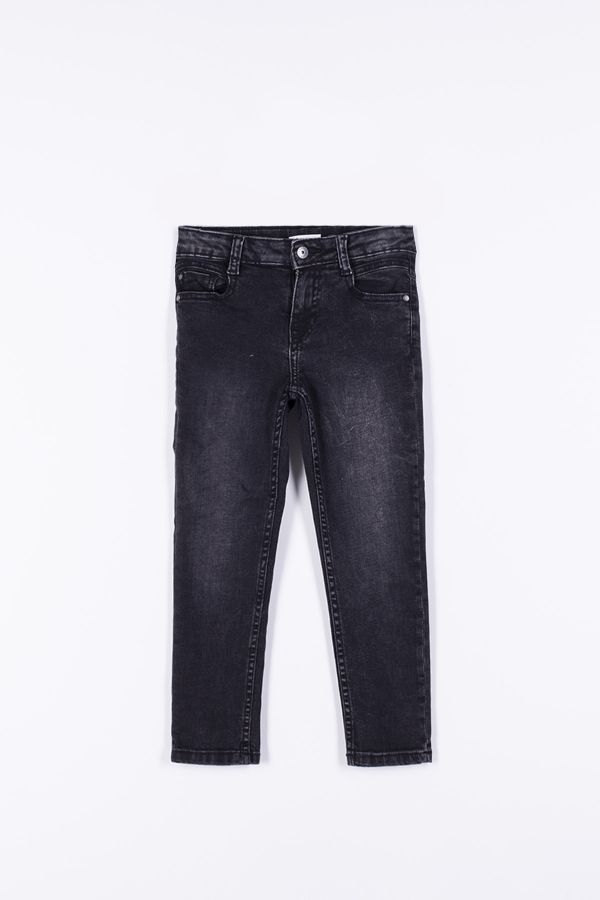 Spodnie jeansowe z efektem sprania o fasonie SLIM 2194050