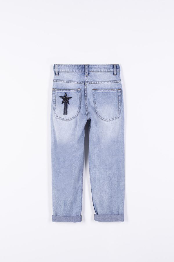 Spodnie jeansowe z modnym efektem sprania o fasonie REGULAR 2194070