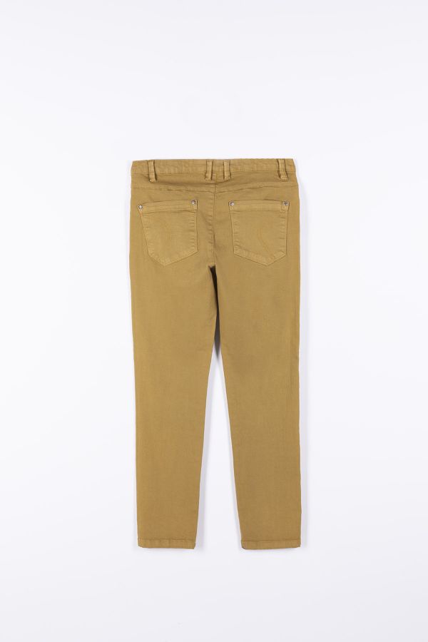 Spodnie casualowe w kolorze miodowym o fasonie REGULAR 2194114