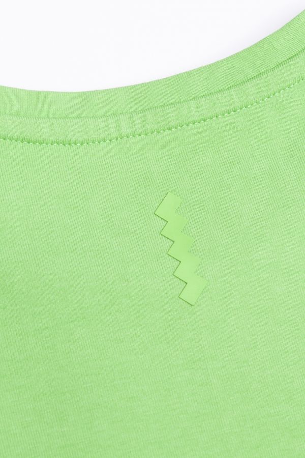 T-shirt z krótkim rękawem w kolorze zielonym 2197050