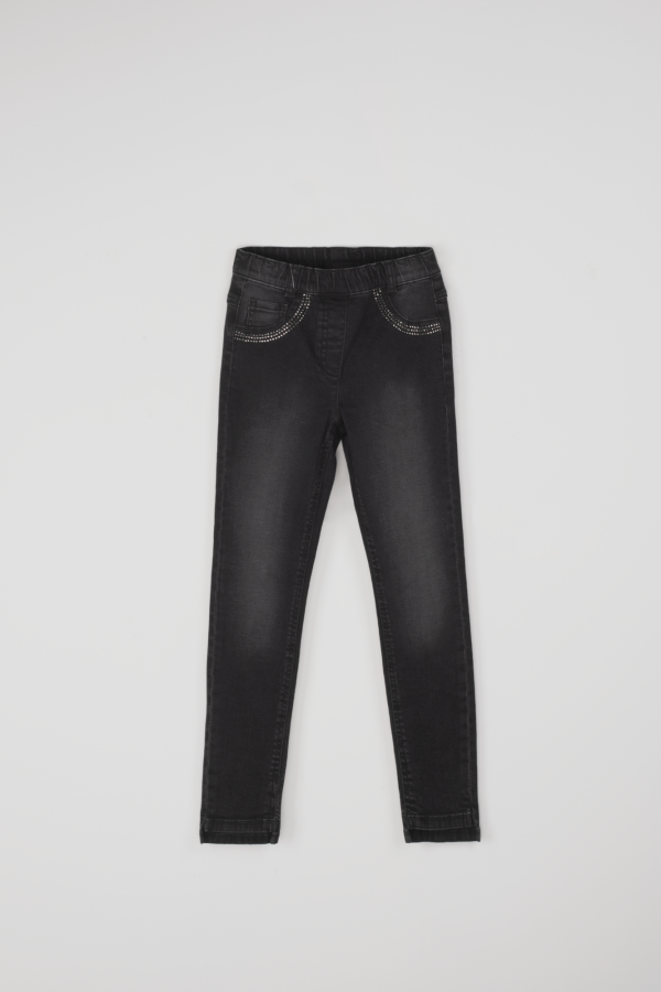 Spodnie jeansowe z efektem sprania o fasonie REGULAR 
