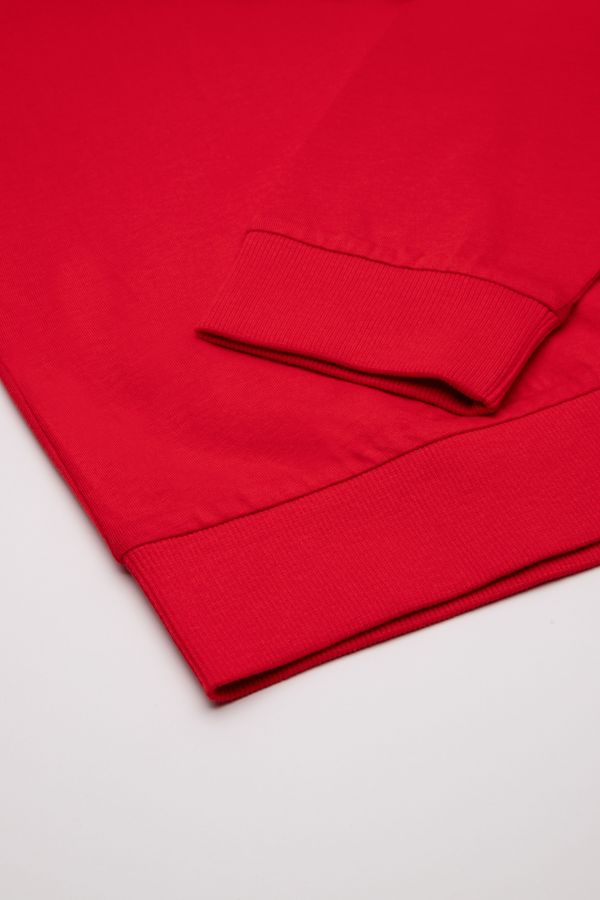 T-shirt z długim rękawem czerwony z nadrukiem 2115165