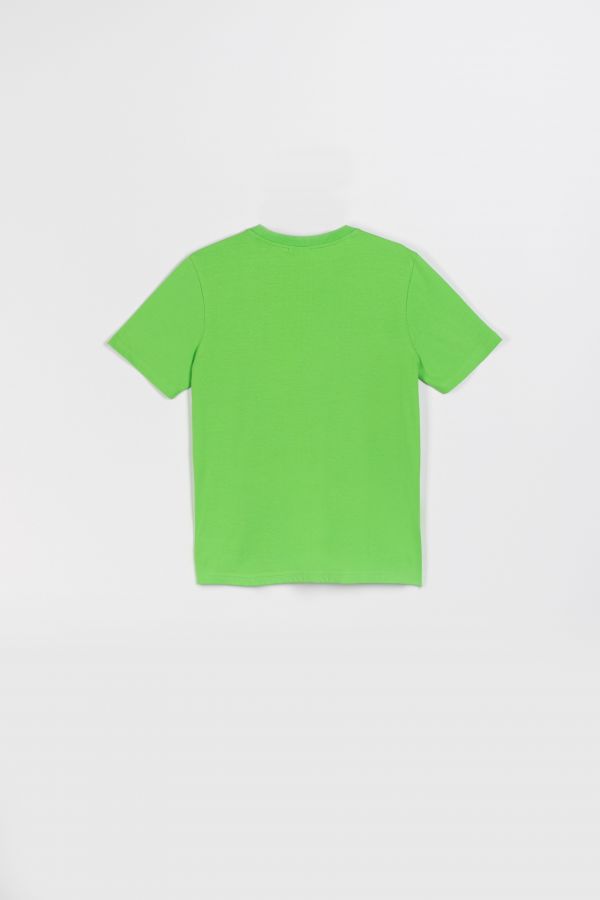 T-shirt z krótkim rękawem Zielony z nadrukiem 2115713