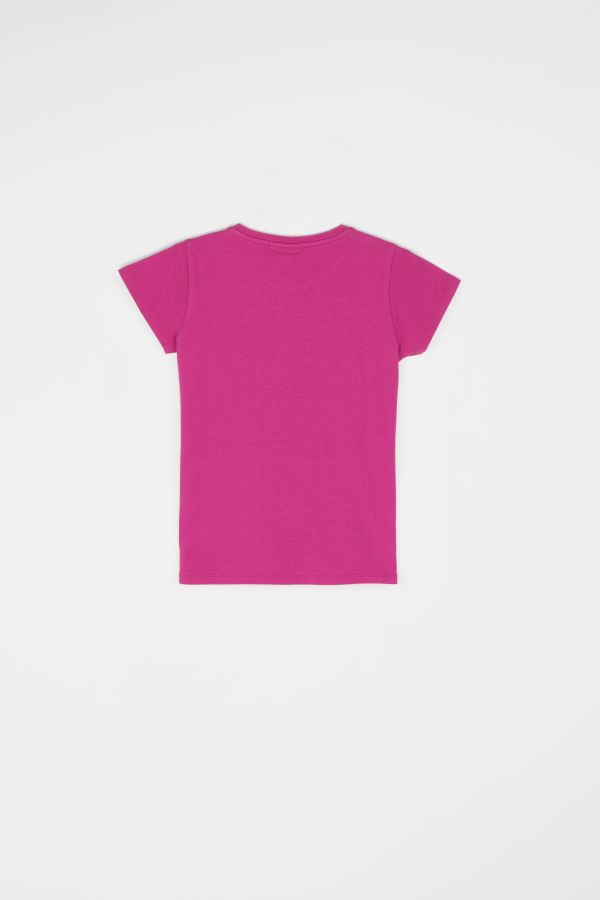 T-shirt z krótkim rękawem do gimnastyki w kolorze różowym 2115735