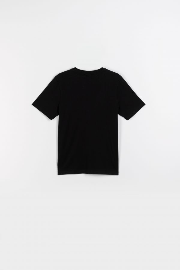 T-shirt z krótkim rękawem czarny z kolorowym nadrukiem 2115921