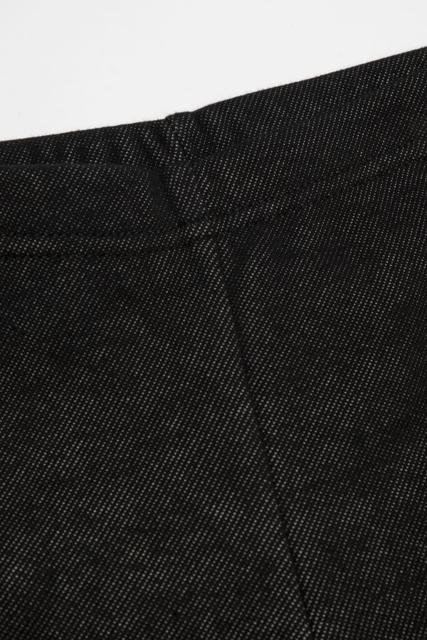 Legginsy ocieplane w kolorze czarnego jeansu z błyszczącymi lampasami 2123729