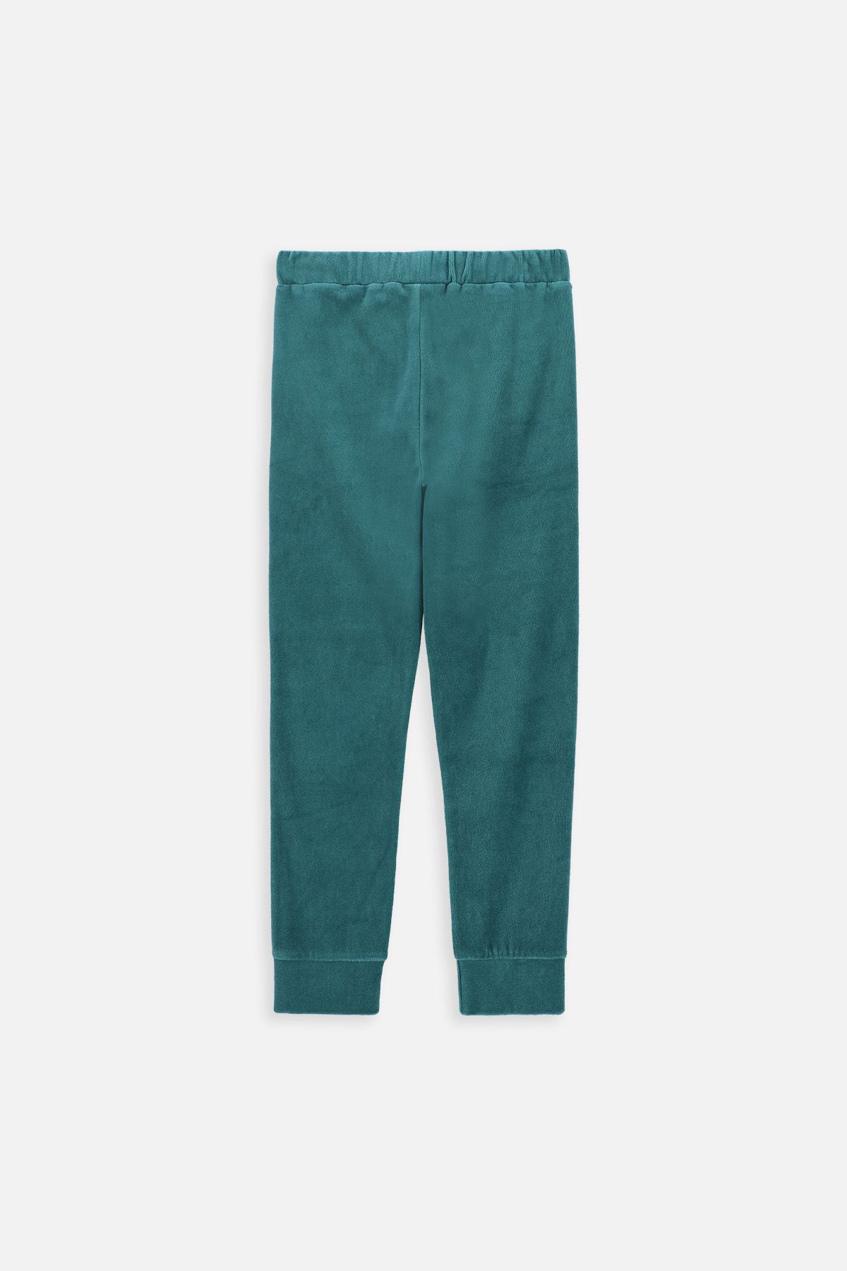 Spodnie dresowe zielone gładkie z kieszeniami 2221053