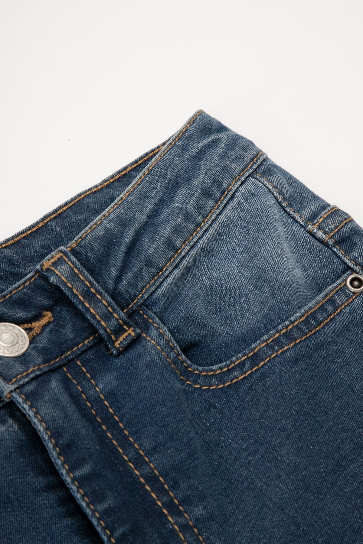 Spodnie jeansowe granatowe z rozszerzaną nogawką, FLARE LEG 2220127