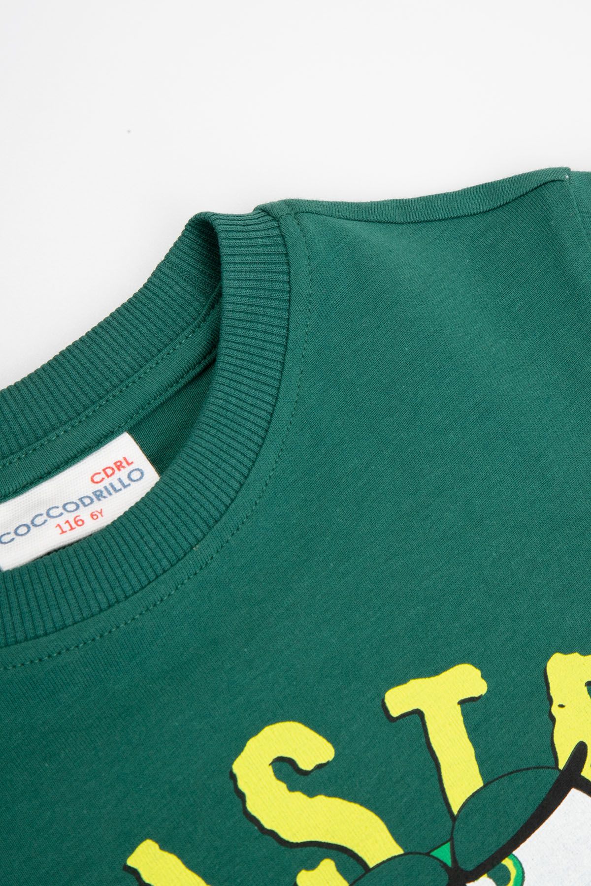 T-shirt z długim rękawem zielony z nadrukiem gamerskim 2218120