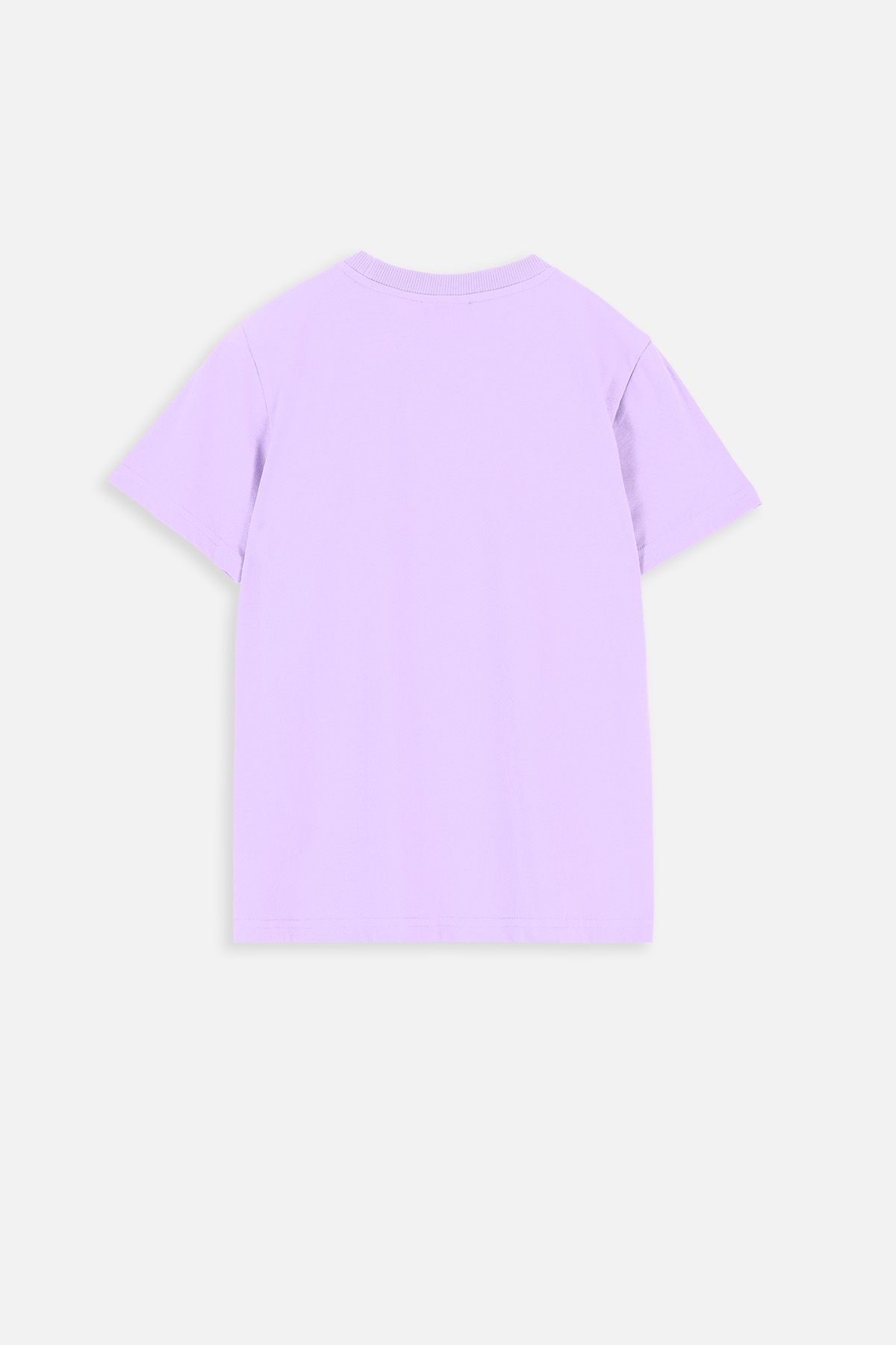 T-shirt z krótkim rękawem fioletowy z nadrukiem 2218127
