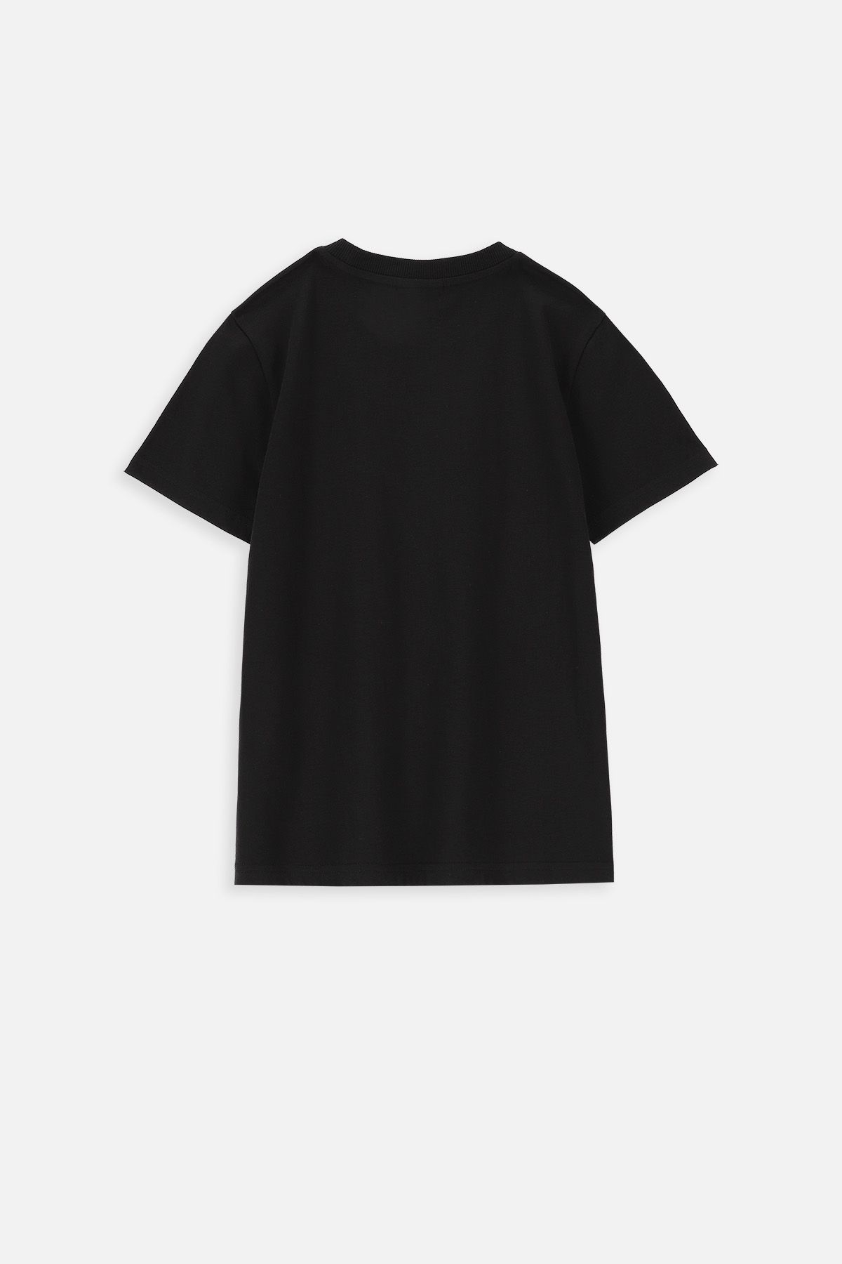 T-shirt z krótkim rękawem czarny z nadrukiem 2218135