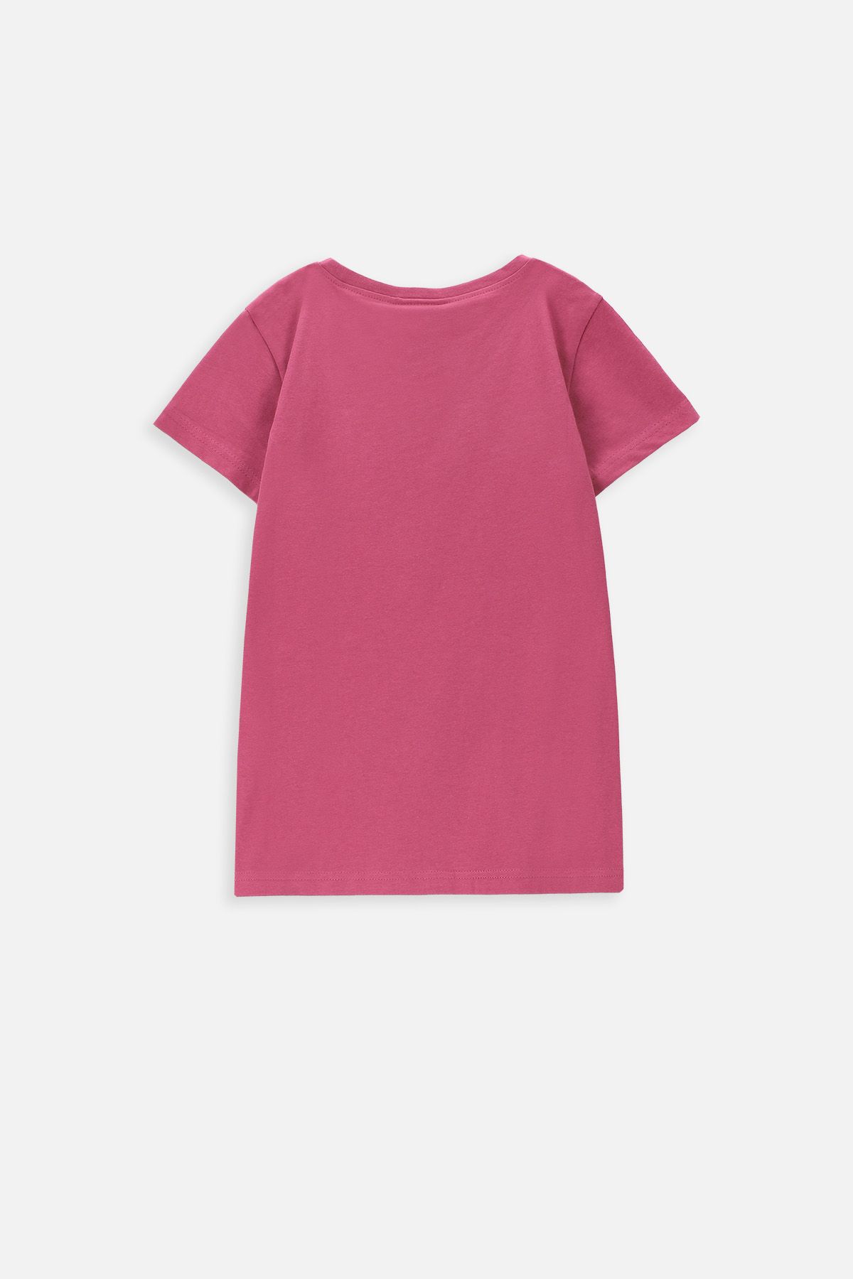 T-shirt z krótkim rękawem różowy z kotem melancholikiem 2228448