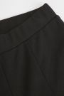 Spodnie dzianinowe czarne z rozszerzaną nogawką 2218495