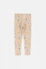 Legginsy z długą nogawką beżowe z printem w dalmatyńczyki 2218352