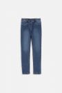 Spodnie jeansowe granatowe ze zwężaną nogawką 2220105