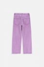 Spodnie jeansowe fioletowe z postrzępioną szeroką nogawką, WIDE LEG 2222037