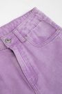 Spodnie jeansowe fioletowe z postrzępioną szeroką nogawką, WIDE LEG 2222038