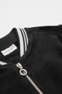 Bluza rozpinana czarna welurowa z kieszeniami 2220488