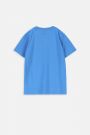 T-shirt z krótkim rękawem niebieski z kieszonką 2219374