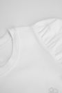 Bluzka z krótkim rękawem biała z bufiastymi rękawami 2218421
