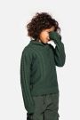 Sweter dzianinowy zielony z ozdobnym kołnierzem i splotem 2229290