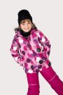 Kurtka narciarska dziewczęca z polarową podszewką i powłoką TEFLONOWĄ 2203416