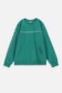 Bluza dresowa zielona z kieszenią typu kangurka 2228316