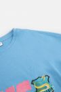 T-shirt z długim rękawem HARRY POTTER błękitny z nadrukiem - Gryffindor i Slytherin 2221958