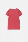 T-shirt z krótkim rękawem czerwony z królikiem romantykiem 2228454