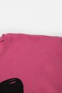 T-shirt z krótkim rękawem różowy z sercem-kotkiem 2227205