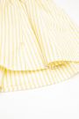 Sukienka tkaninowa z krótkim rękawem w żółte paski 2149497