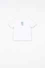 T-shirt z krótkim rękawem w kolorze białym z nadrukiem 2151674