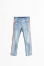 Spodnie jeansowe niebieskie z lampasem na nogawkach TREGGINS 2156687
